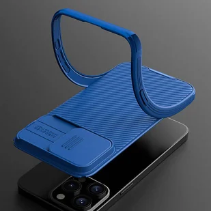 Pancerne etui Nillkin CamShield Pro Magnetic Case do iPhone 15 z osłoną na aparat - niebieskie - Etui i futerały do telefonów - miniaturka - grafika 11