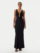 Sukienki - Guess Sukienka wieczorowa O6RK02 KCDE0 Czarny Regular Fit - miniaturka - grafika 1