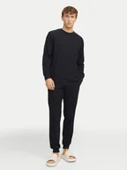Piżamy męskie - Jack&Jones Piżama Solid 12268536 Czarny Loose Fit - miniaturka - grafika 1
