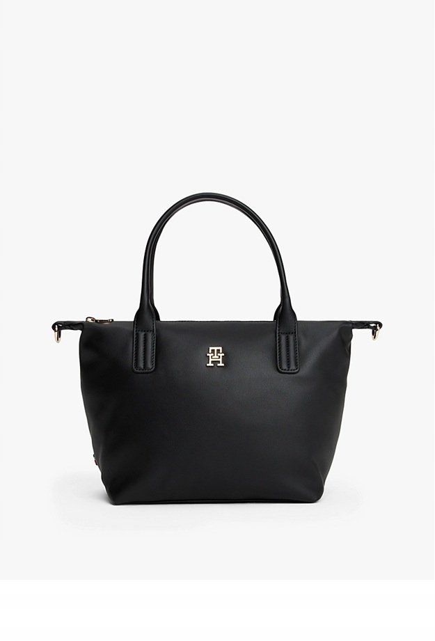 Tommy Hilfiger torebka mała shopper poliester czarna