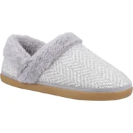 Kapcie damskie - TOMS Damskie kapcie Oslo, Drizzle Grey Cozy Herringbone, 6 UK, Mżawka szara przytulna jodełka, 38.5 EU - miniaturka - grafika 1