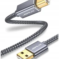 Kable komputerowe i do monitorów - JSAUX Kabel USB do Drukarki 3M - USB A do USB B, Szary - miniaturka - grafika 1