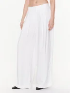 Spodnie damskie - Herskind Spodnie materiałowe Lotus 4729840 Biały Regular Fit - miniaturka - grafika 1