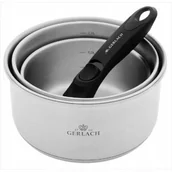 Zestawy garnków i patelni - Gerlach Zestaw garnków stalowych Smart Steel 16,18,20 cm - miniaturka - grafika 1