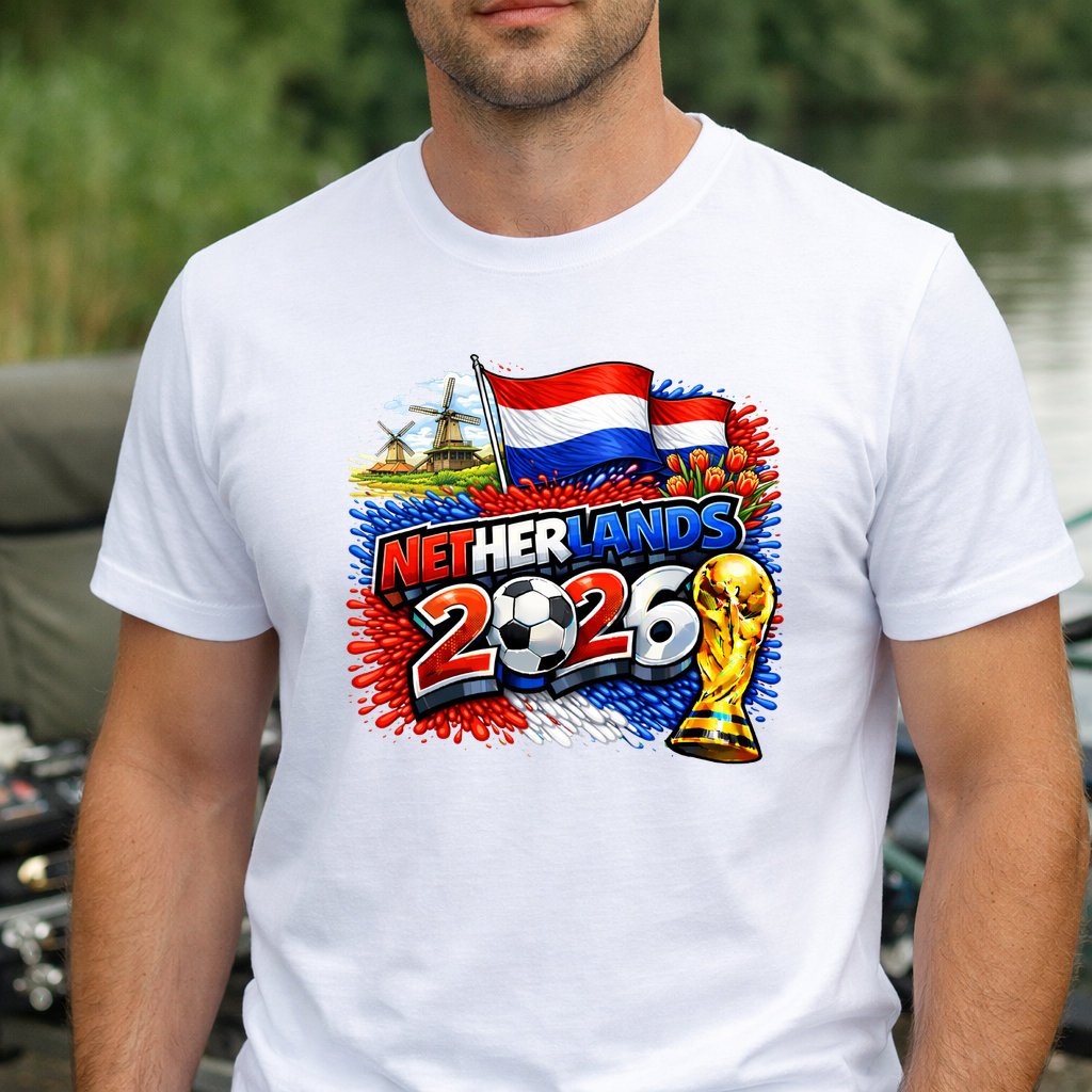Koszulka WORLD CUP 2026 HOLANDIA kolor biały rozmiar 5XL