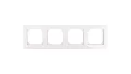 Klawisze i ramki - Schneider MERTEN RAMKA CZTEROKROTNA M-PLAN BIAŁA SYSTEM M MERTEN MTN515419 - miniaturka - grafika 1