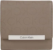 Portfele - Calvin Klein Damski portfel CK Linear SM Trifold_Mono K60K612443, brązowy (Cinder Monogram Pu), jeden rozmiar, Brązowy (Cinder Monogram PU), Rozmiar Uniwersalny - miniaturka - grafika 1