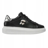 Sneakersy damskie - Karl Lagerfeld Czarne sneakersy Karl Nft Lo Lace 40 - miniaturka - grafika 1