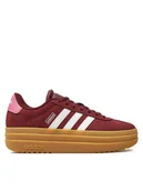 Buty dla dziewczynek - adidas Sneakersy VL Court Bold Lifestyle Kids IH4780 Bordowy - miniaturka - grafika 1