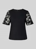 Koszulki i topy damskie - T-shirt o kroju regular fit z czystej bawełny model ‘PANNA’ - miniaturka - grafika 1