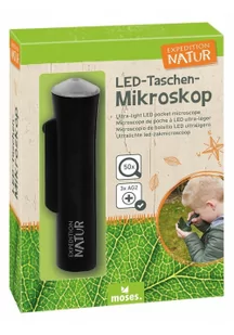Moses . Verlag GmbH 9788 ultralekki mikroskop kieszonkowy LED, czarny - Mikroskopy i lupy - miniaturka - grafika 3