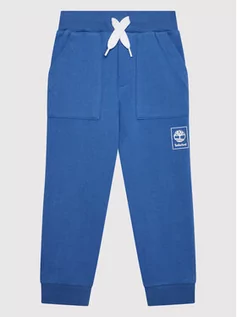 Spodnie i spodenki dla chłopców - Timberland Spodnie dresowe T24B79 S Niebieski Regular Fit - grafika 1