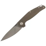 Noże - Nóż składany MKM Goccia Bronze Stonewashed Titanium, Satin M390 by Jens Ansø (MKGC-TBR) - miniaturka - grafika 1