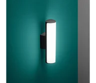 Lampy ogrodowe - Ideal Lux - LED Kinkiet zewnętrzny ETERE LED/9,5W/230V 3000K IP44 czarny - miniaturka - grafika 1