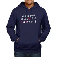 Bluzy męskie - NERDO NERDO męska bluza z kapturem Strange Message From Beyond, Navy, XXL, VEND-21876 VEND-21876 - miniaturka - grafika 1