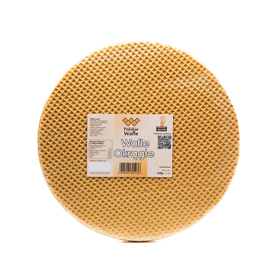 Tradycyjne wafle tortowe - lekkie, chrupiące, idealne do smarowania!