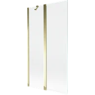 Parawany nawannowe - Mexen Mist parawan nawannowy 2-skrzydłowy 100 x 150 cm, transparent, złoty - 8A9-100-011-50-00 - miniaturka - grafika 1