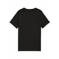 Odzież sportowa dziecięca - Młodzieżowa koszulka z grafiką i logo No. 1 PUMA Black - miniaturka - grafika 1
