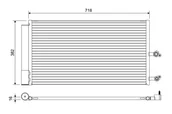 Chłodnice - Chłodnica klimatyzacji VALEO 822645 31338308 VOLVO - miniaturka - grafika 1