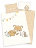 Pościel dla dzieci - Pościel Flanelowa 100X135 Dziecięca Zwierzęta Leśne Ciepła Poszewka 135X100 - miniaturka - grafika 1