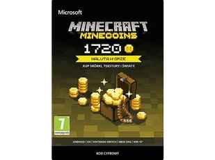 Kod aktywacyjny MICROSOFT Waluta w grze Minecraft Minecoins 1720 monet - Kody i doładowania cyfrowe - miniaturka - grafika 1