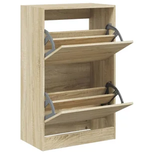 vidaXL Szafka na buty dąb sonoma 60x34x96,5 cm Materiał drewnopochodny - Szafki na buty vidaXL Szafka na buty dąb sonoma 60x34x96,5 cm Materiał drewnopochodny - Szafki na buty - miniaturka - grafika 1