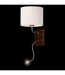 Kinkiet LED E27+ Power LED fornir - Lampy ścienne - miniaturka - grafika 1
