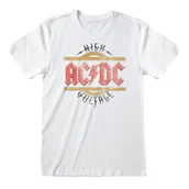 Koszulki męskie - Koszulka AC/DC Vintage High Voltage WHT-XL - miniaturka - grafika 1