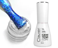 Lakiery do paznokci - Gem Top Coat Clavier - Sapphire - Lakier Nawierzchniowy Hybrydowy G02 - miniaturka - grafika 1