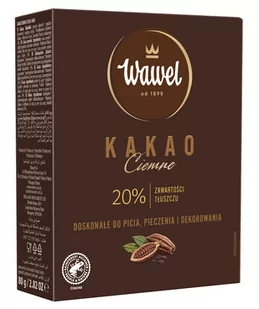 Kakao Ciemne o zawartości tłuszczu 20% Wawel 80g - Kakao i czekolada - miniaturka - grafika 1