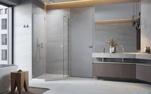 Radaway Essenza Ptj kabina pięciokątna 90x100cm lewa szkło przejrzyste 1385010-01-01L/1385056-01-01 - Kabiny prysznicowe Radaway Essenza Ptj kabina pięciokątna 90x100cm lewa szkło przejrzyste 1385010-01-01L/1385056-01-01 - Kabiny prysznicowe - miniaturka - grafika 4