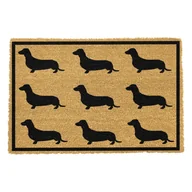 Wycieraczki - Wycieraczka z naturalnego włókna kokosowego Artsy Doormats Dachshund, 40x60 cm - miniaturka - grafika 1