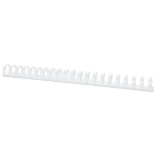 Grzbiety do bindowania OFFICE PRODUCTS 25mm białe plastikowe 50szt. - Grzbiety do bindownic - miniaturka - grafika 1
