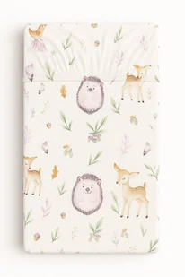 Prześcieradło bawełniane z gumką do łóżeczka 120x60 cm - leśna delikatność - Prześcieradła dla dzieci Prześcieradło bawełniane z gumką do łóżeczka 120x60 cm - leśna delikatność - Prześcieradła dla dzieci - miniaturka - grafika 1