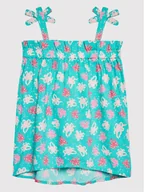 Sukienki i spódniczki dla dziewczynek - United Colors Of Benetton Sukienka letnia 42BQ0V003 Niebieski Regular Fit - miniaturka - grafika 1