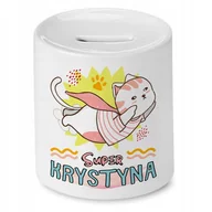 Skarbonki - Skarbonka 330 ml Dla Krystyny Córki Dziecka z Nadrukiem ze Zdjęciem - miniaturka - grafika 1