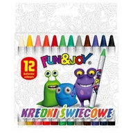 Przybory szkolne - Titanum Kredki świecowe Fun&amp;Joy 12 kolorów - miniaturka - grafika 1