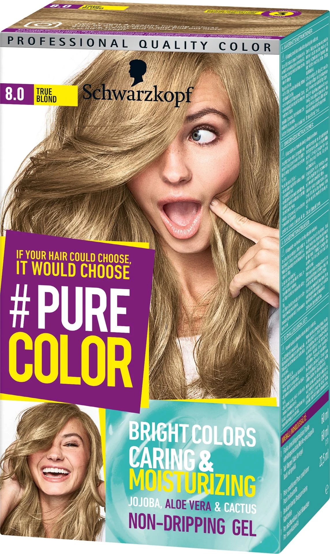 Schwarzkopf Pure Color Farba do włosów w żelu nr 8.0 True Blond 1op. - Ceny  i opinie na Skapiec.pl