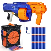 Zabawki militarne - Nerf N-Strike Elite SurgeFire E0011 + 30 strzałek + Torba Cel - miniaturka - grafika 1