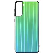Etui i futerały do telefonów - Etui Samsung Galaxy S21 Plus Bi-materiał Holograficzny Błyszcząca zieleń - miniaturka - grafika 1