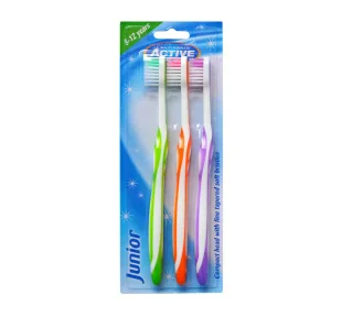 Active Oral Care Szczoteczka Junior (8-12 lat)  1op.-3szt - Szczoteczki do zębów dla dzieci - miniaturka - grafika 1