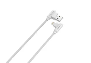 KABEL MX CORNER FAST CHARGE LIGHTNING 2.4A / 1m, WHITE / BIAŁY, KĄTOWY - Kable - miniaturka - grafika 2