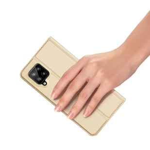 Dux Ducis Skin Pro kabura etui pokrowiec z klapką Samsung Galaxy A42 5G złoty - Etui i futerały do telefonów - miniaturka - grafika 7
