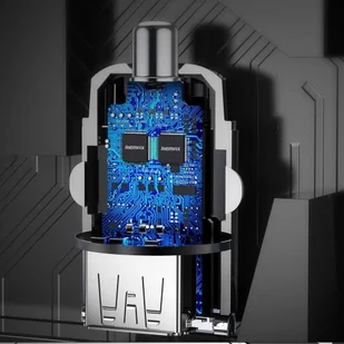 Remax mini inteligentna ładowarka samochodowa USB 18W Power Delivery PD czarny (RCC227 black) - Ładowarki samochodowe - miniaturka - grafika 5