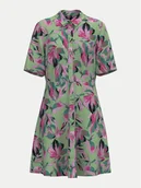Sukienki - YAS Sukienka koszulowa Savanna 26029347 Zielony Regular Fit - miniaturka - grafika 1