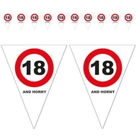 Gadżety dla niej i dla niego - Funny Fashion Baner flagi "Urodziny 18 Traffic Birthday", Funny Fashion, 5 m FF84483 - miniaturka - grafika 1