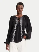 Bluzki damskie - Desigual Bluzka Tallo 25WWBW07 Czarny Loose Fit - miniaturka - grafika 1