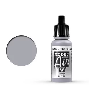 Vallejo Model Air Chrome Metallic 17ml 71.064 - Akcesoria do gier planszowych - miniaturka - grafika 1