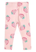 Legginsy - LEGGINSY DZIECIĘCE MINOTI RÓŻOWE W TRUSKAWKI 80 - miniaturka - grafika 1