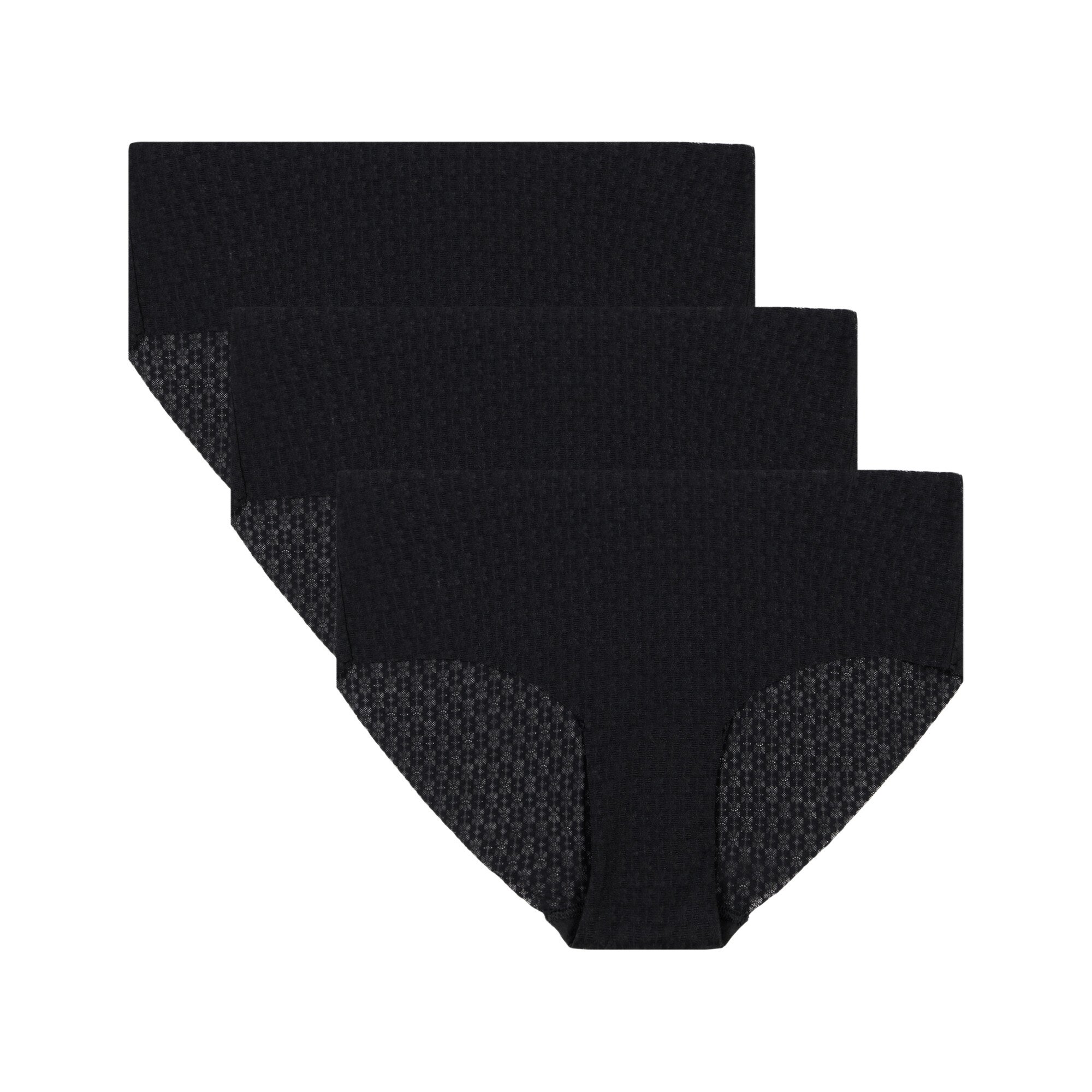 Majtki damskie Under Armour PS Mesh Hipster Solid 3Pack Black M
